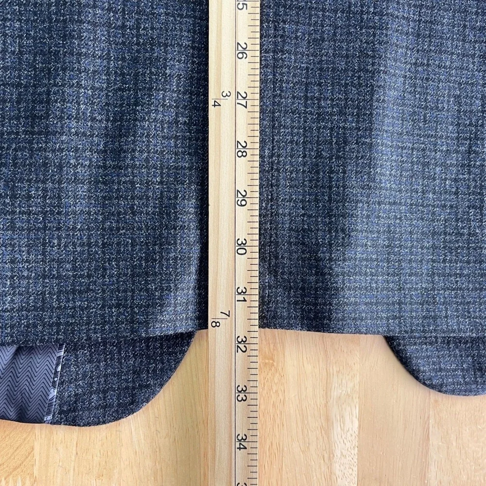 Jos A Bank RESERVE‎ Tollegno 1900 Wool Blend 43L Blazer Sport Coat Jacket Grey
